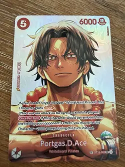 ST15-005 Portgas.D.Ace SR SP OP16 The Time of Battle One Piece TCG English Card - Image 1