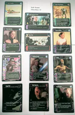WOTC Star Wars Lot 1800+ Cards! Foils (12), Rares (168), U (738) & C (892) TCG - Image 1