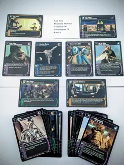 WOTC Star Wars Lot 1800+ Cards! Foils (12), Rares (168), U (738) & C (892) TCG - Image 2