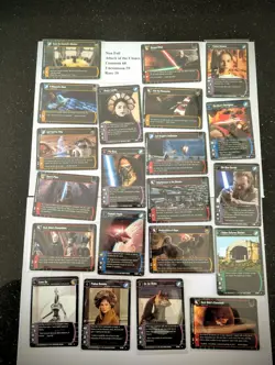 WOTC Star Wars Lot 1800+ Cards! Foils (12), Rares (168), U (738) & C (892) TCG - Image 3
