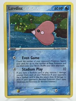 Luvdisc 7/100 EX Crystal Guardians Holo Rare 2006 Vintage Pokemon TCG Card - Image 1