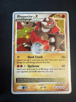 Pokemon Rhyperior LV.X 145/146 Legends Awakened 2008 English Holo Ultra Rare 17… - Image 1