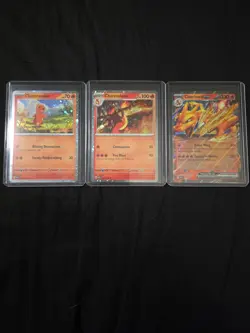 Pokemon TCG Charizard, Charmeleon, & Charmander Scarlet & Violet Promo Cards! NM - Image 1
