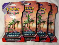 Pokemon TCG: Scarlet and Violet Temporal Forces Booster Pack - 4 Sealed Packs - Image 1