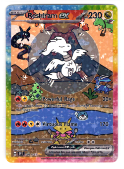 POKEMON - BUBBLE FRIENDS - RESHIRAM EX * FAN ART * - Image 1