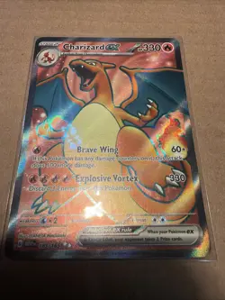Pokemon Charizard ex 183/165 Sv: Scarlet & Violet 151 Full Art Holo - Image 1