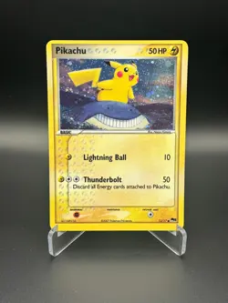 Pokemon TCG Pikachu Holo Inverted Back Error 12/17 - LP - POP Series 5 - Image 1