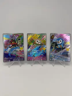 Pokemon First Partner Illustration Collection Promos Alola Starters Set of 3 NM - Image 1