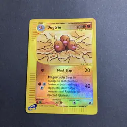 Dugtrio Reverse Holo - Expedition 44/165 Pokemon e-Series Vintage 2002 - Image 1