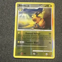 Pokemon Card Raichu 27/99 Arceus Reverse Holo - Image 1