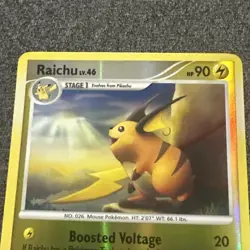 Pokemon Card Raichu 27/99 Arceus Reverse Holo - Image 2