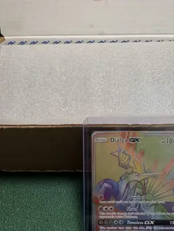 Pokemon TCG: Forbidden Light Secret Hyper Rainbow Rare, Dialga GX #138/131, LP - Image 2