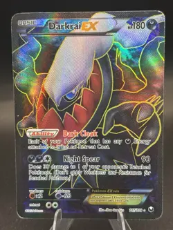Pokemon Darkrai EX Full Art Holo Dark Explorers 107/108 2012 English - Image 1
