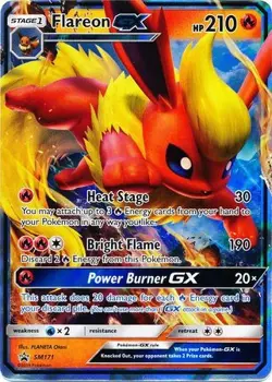 NM-Mint, English - 1 x Pokemon Flareon GX - SM171 - Promo Sun and Moon Promos - Image 1
