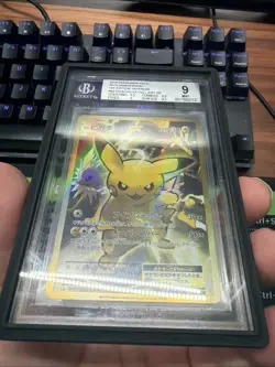 Pokemon Pikachu EX EXP 20th Anniversary 1st Ed Japanese Full Art #094 BGS 9 - Image 3