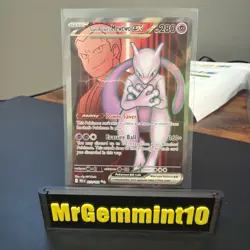 Pokemon TCG Team Rockets Mewtwo EX 213/182 - Image 1
