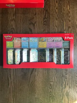4x Pokemon TCG Prismatic Evolutions Costco 8 Mini-Tin Bundle w/ Promo Cards - Image 2