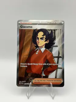 Pokemon ** PRISMATIC EVOLUTIONS **Giacomo 138/131** MINT & NEVER USED** - Image 1