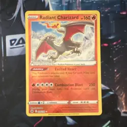 Pokemon TCG Radiant Charizard 011/078 Pokemon GO Radiant Rare Holo HP 160 - Image 1