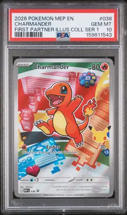 POKEMON FIRST PARTNER ILLUSTRATION PSA 10 SEQUENTIAL SET 37 38 39 Kanto Starters - Image 5