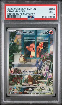 2023 POKEMON SVP EN-SV BLACK STAR PROMO #044 CHARMANDER PSA 9 - Image 1