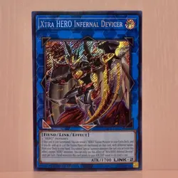YuGiOh! Xtra HERO Infernal Devicer (Secret) BLC1-EN009 LIMITED EDITION Near Mint - Image 1