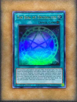 Yugioh The Seal of Orichalcos DLCS-EN137 Ultra Rare 1st Ed GOLD NM - Image 1