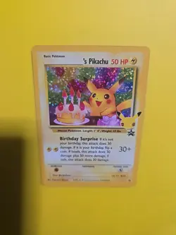 Birthday Pikachu Celebrations 25th Anniversary Black Star Promo 24 Pokemon Tcg - Image 3