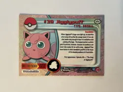 Jigglypuff Topps Chrome Pokemon TV Animation Edition #39 2000 NM - Image 2
