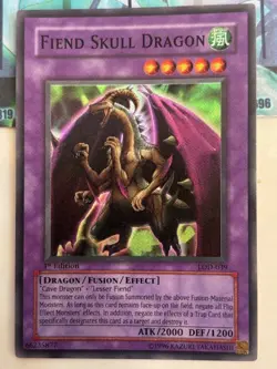 Yugioh 1x Fiend Skull Dragon Super Rare LOD-039 Legacy of Darkness 1st Ed NM - Image 2