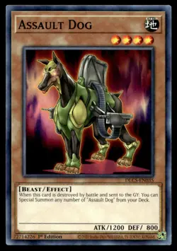Assault Dog Dragons of Legend: The Complete Series DLCS-EN035 MP YuGiOh TCG | Bu - Image 1