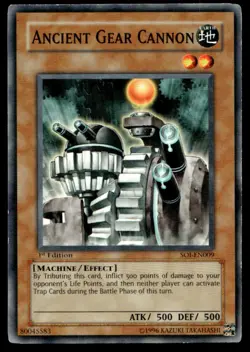 Ancient Gear Cannon Shadow of Infinity SOI-EN009 MP YuGiOh TCG | Buy 10 Get 10 F - Image 1