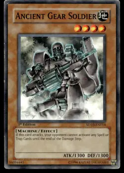 Ancient Gear Soldier Structure Deck: Machine Re-Volt SD10-EN014 MP YuGiOh TCG | - Image 1