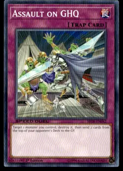 Assault on GHQ Speed Duel: Trials of the Kingdom SBTK-EN042 MP YuGiOh TCG | Buy - Image 1