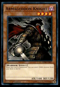 Armageddon Knight Structure Deck: Shaddoll Showdown SDSH-EN017 MP YuGiOh TCG | B - Image 1