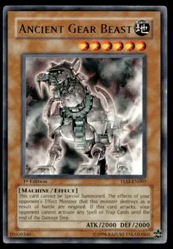 Ancient Gear Beast The Lost Millennium TLM-EN007 MP YuGiOh TCG | Buy 10 Get 10 F - Image 1