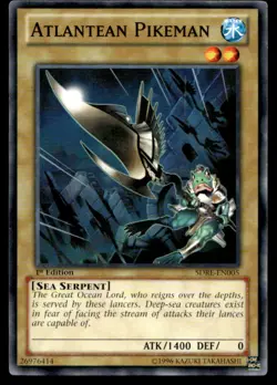 Atlantean Pikeman Structure Deck: Realm of the Sea Emperor SDRE-EN005 MP YuGiOh - Image 1