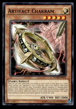 Artifact Chakram Duelist Alliance DUEA-EN033 MP YuGiOh TCG | Buy 10 Get 10 Free - Image 1