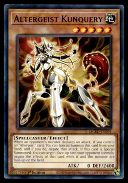 Altergeist Kunquery Maximum Gold: El Dorado MGED-EN094 MP YuGiOh TCG | Buy 10 Ge - Image 1