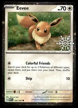 Eevee (Holiday Calendar) 133/165 Holo Miscellaneous Cards & Products Pokemon NM - Image 1