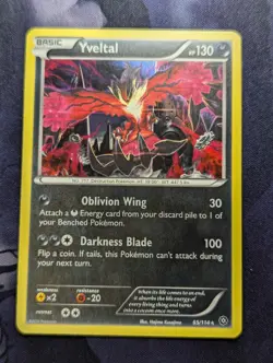 Yveltal 65/114 - Holo Steam Siege Pokemon Card - LP - Image 1