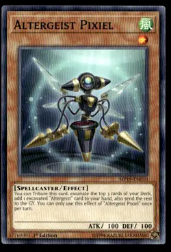 Altergeist Pixiel 2019 Gold Sarcophagus Tin Mega Pack MP19-EN010 MP YuGiOh TCG | - Image 1