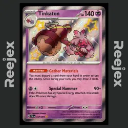 Tinkaton - 167/091 - Shiny Rare - Paldean Fates - Pokemon Card - NM/M - Image 1
