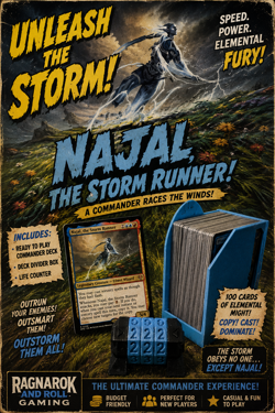 MTG Najal the Storm Runner Commander Deck Bundle Budget Casual EDH - Image 1