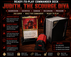 MTG Judith the Scourge Diva Commander Deck Ready to Play EDH Beginner Bundle - Image 1