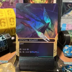 Crystal Quarry (0010) (Borderless) Edge of Eternities: Stellar Sights Foil MTG - Image 1