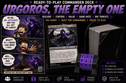 MTG Urgoros the Empty One Commander Deck Ready to Play EDH Beginner Bundle - Image 1