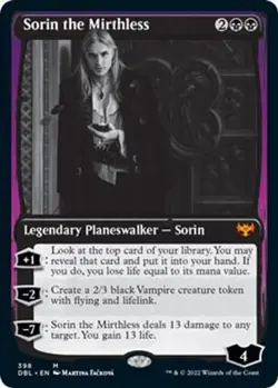 Sorin the Mirthless NM (#1) #398 Innistrad: Double Feature MTG - Image 1