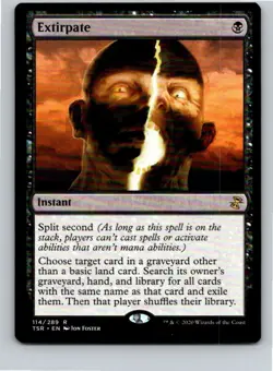 Magic the Gathering Extirpate Time Spiral: Remastered 114 MTG Free Shipping! - Image 1