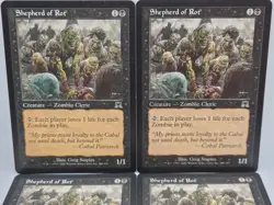 Shepherd of Rot Playset x4 Onslaught LP Zombie Cleric MTG Old Border - Image 1